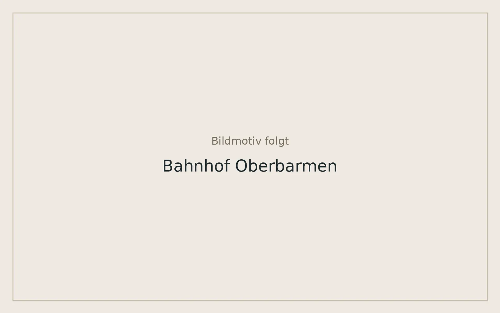 Regionalzug am Bahnhof Wuppertal-Oberbarmen